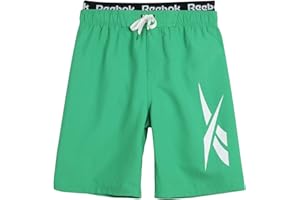 Reebok Boys' Bathing Suit - UPF 50+ Boys' Swim Trunks - Quick Dry Boardshorts Swimsuit (8-20)