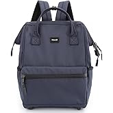 himawari 15.6" Laptop Backpack with USB Port - Waterproof Anti-Theft Nylon Bag for College, Travel & Commute for men & women (Navy blue, Large)