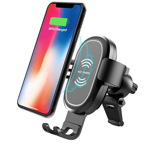 Wireless Car Charger, ABKUL Phone Holder for Car Air Vent Car