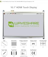 Waveshare 10.1 inch Control Panel 1024x600 Resistive Touch IPS for Raspberry Pi view 3