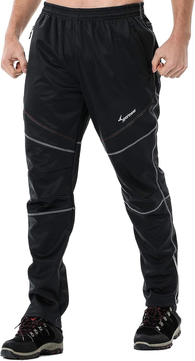 Sportneer Men�s Fleeced Windproof Mountain Bike Pants for