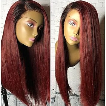 burgundy wig