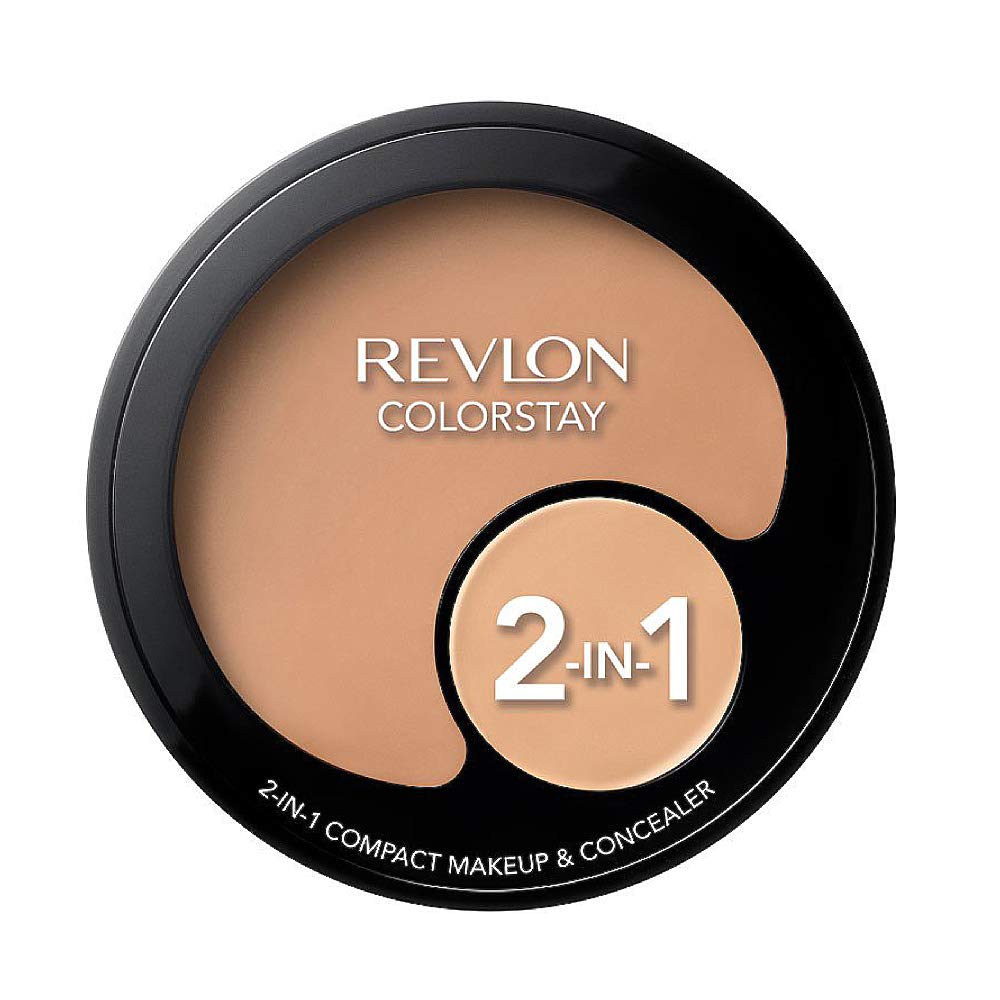 Revlon Colorstay 2-in-1 Compact Makeup and Concealer, Natural Beige