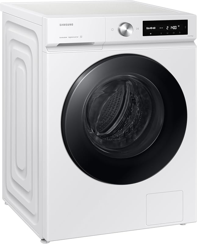 WW11DB7B34GWU3 - Lavadora AI EcoBubble, 11 kg, A-20% con Super Speed 39, Vapor, Color Blanco