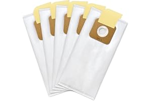 KERNEED 5 Pack Type A HEPA Vacuum Bags for Riccar Most Vibrance, R-Series, 2000/4000 Series & Simplicity Symmetry, S20EZM, 5000/6000 Series Upright Vacuum Cleaners, Part RAH-6/SAH-6