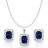 Crystalline Azuria Jewelry Sets for Women Costume Jewelry Sets Wedding Jewelry Set with Necklace and Earring for Bride Bridesmaid Jewelry