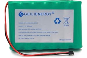 GEILIENERGY 6PH-H-4/3A3600-S-D22 7.2v 3600mAh Ni-MH Battery Compatible with DSC IMPASSA 9057 Battery Wireless Security System