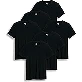 Jockey Men's Undershirt Classic Crew Neck Undershirt - 6 Pack, Black, 2XL