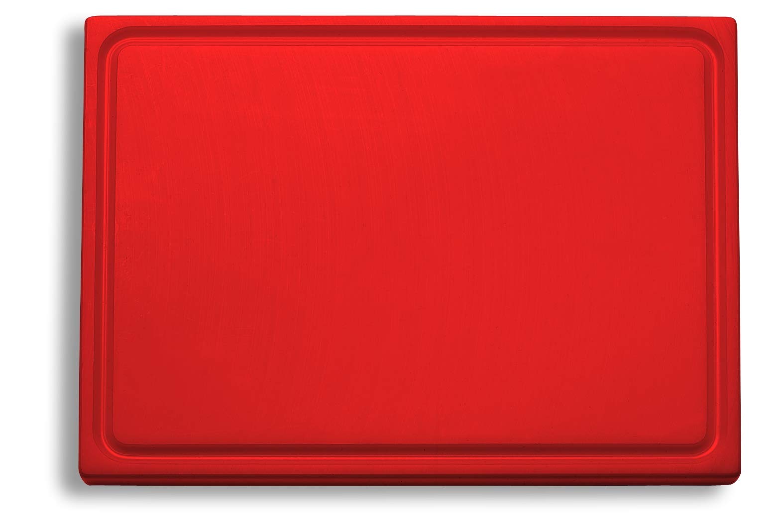 F. DICK HACCP 91265000-03 Chopping Board, Juice Groove (Plastic Chopping Board, Red, 265 x 325 x 18 mm, Can be Used on Both Sides)