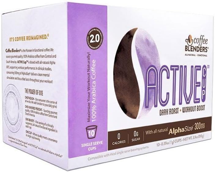 Coffee Blenders Active Cup Single Serve Coffee, 10 count per pack - 6 per case.