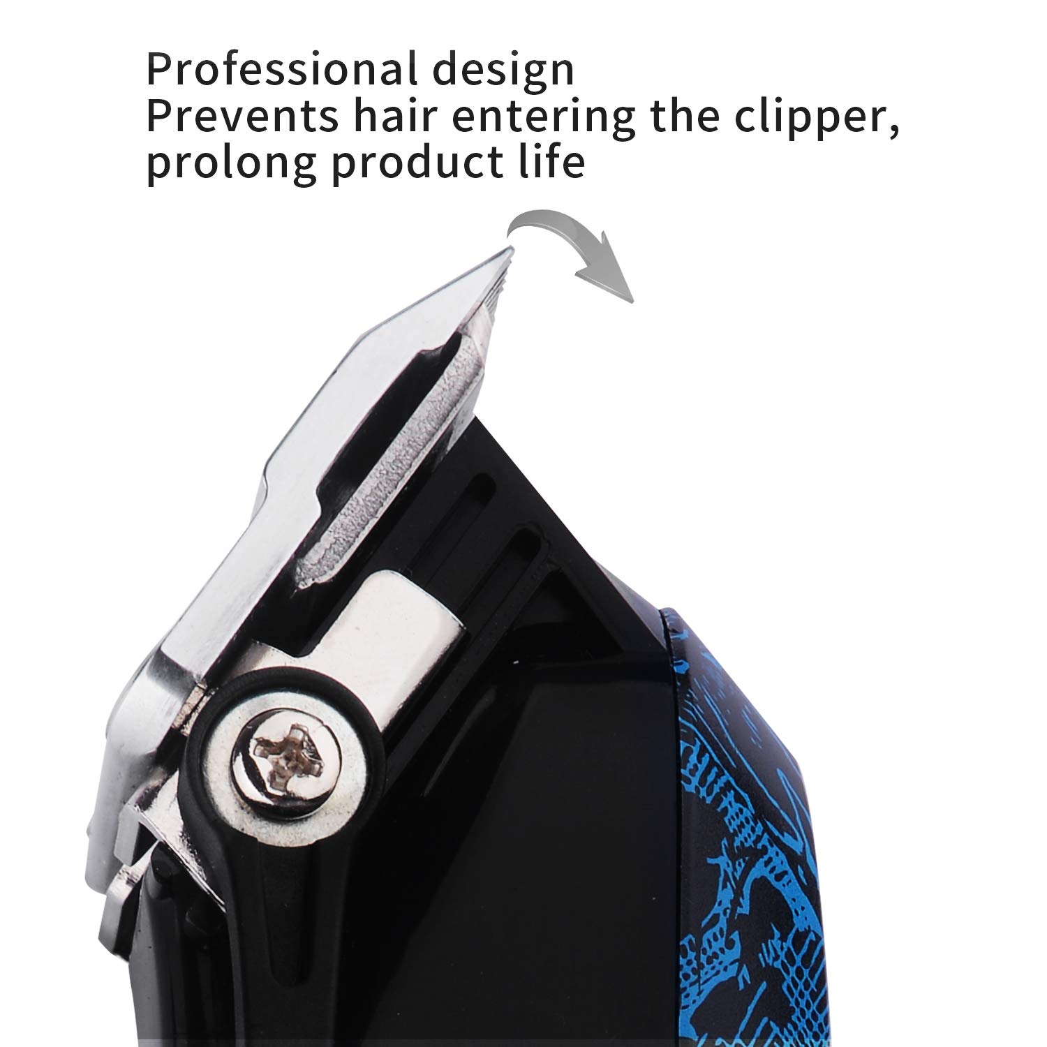 Professional Cordless Hair Clippers Beard Trimmer For Men Kids Wireless Hair Cutting Kit Set with Taper Lever, Rechargeable Li-ion Battery 2000mAh Heavy Duty Motor, Detachable Cord Barber Clippers : Beauty