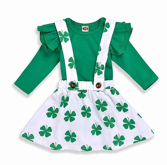 green romper baby girl