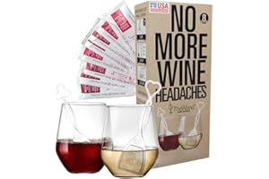 PureWine The Wand Wine Purifier - Remove Histamine & Sulfites, Eliminate Headaches & Allergies, Wine Filter for Red, White & 