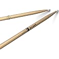 ProMark Drum Sticks - Classic Forward 2B Drumsticks - Drum Sticks Set - Oval Nylon Tip - Hickory Drum Sticks - Consistent Weight and Pitch - 1 Pair