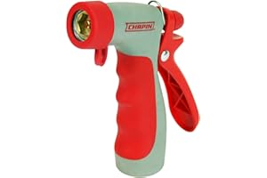CHAPIN INTERNATIONAL Chapin USA 4693: High Temp, Hot Water Pistol Grip Spray Nozzle with Threaded Connection, Stream Spray for Cleaning, Washing Cars, Watering and Outdoor Jobs, Red/Black