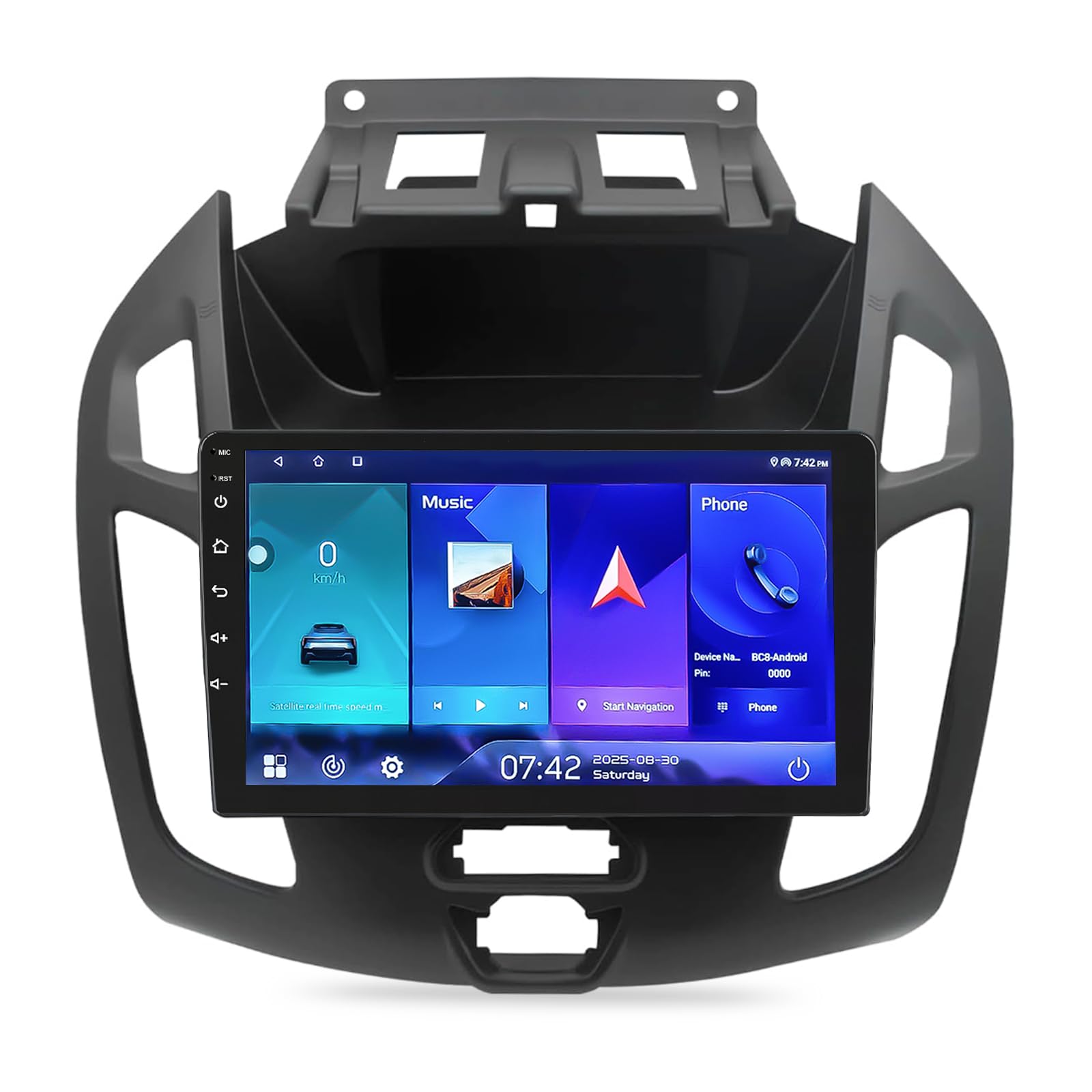 Photo 1 of 2+64GB Car Radio Stereo Compatible with Ford Transit Connect 2014-2018, 9 Inch Touch Screen Car Radio with CarPlay, GPS FM WiFi Bluetooth Backup Camera