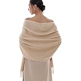 RIIQIICHY Winter Scarfs for Women Pashmina Shawls Wraps for Evening Dresses Large Warm Soft Scarves