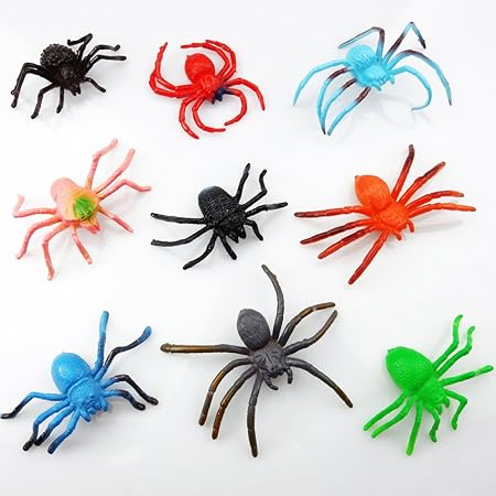 German Trendseller 6 x Spielzeug Spinnen - Mix ? Neu ? Insekten ? Mitgebsel ? Kindergeburtstag ? 6 Stück