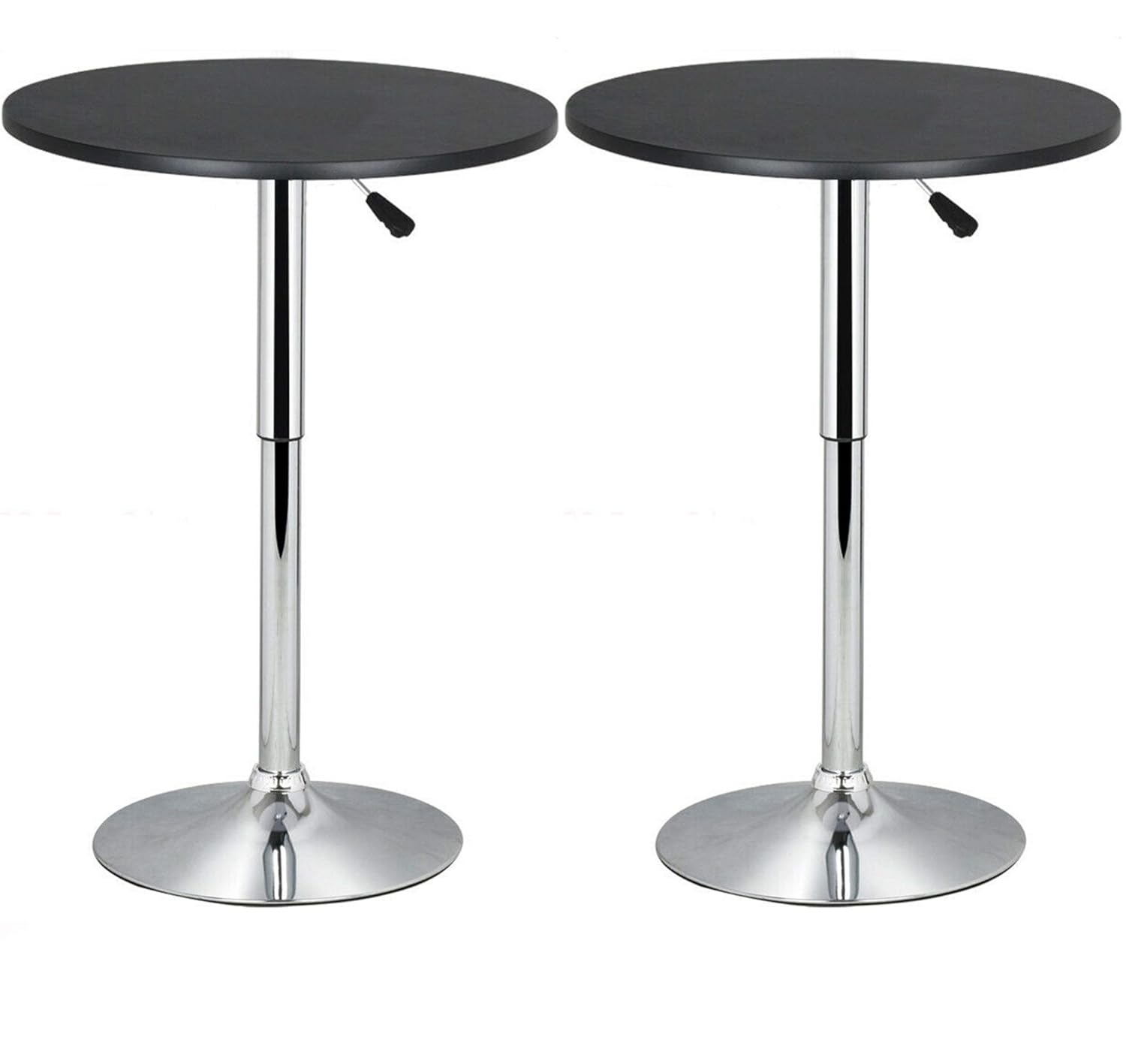 Best Stainless Steel Top Adjustable Height Bar / Bistro Table Round
