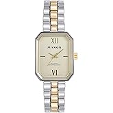 Miykon Bracelet Watches for Women - Vintage Luxury Octagonal Square Womens Watch, Classic Dainty Cute Watch for Petite Thin Wrists - Unique Cut Glass, Ion Polished, Japan Quartz, Waterproof to 100ft