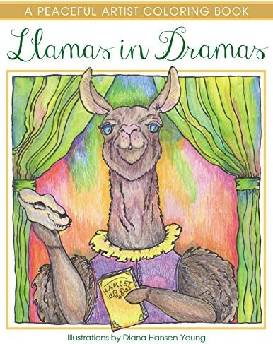 Llamas in Dramas: A Peaceful Artist Coloring Book