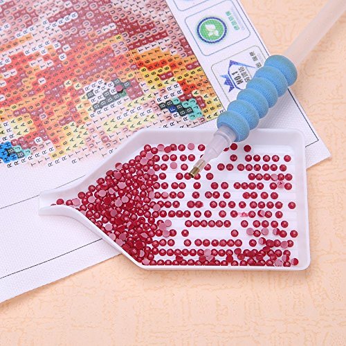 VKTECH Quick Point Drill Pen Kit DIY Diamond Paint Tool Craft Needlework Accessories, with Tweezers - Thumbnail 5