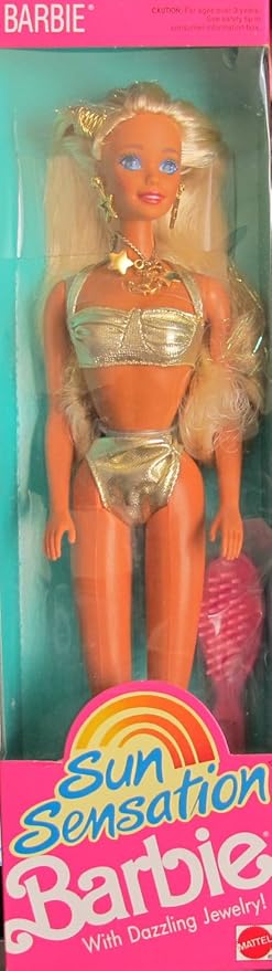 Barbie SUN SENSATION DOLL with Dazzling 