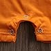 Newborn Baby Boy Girl Fox Romper Summer Jumper Playsuit Outfits (18-24 Months) Orange