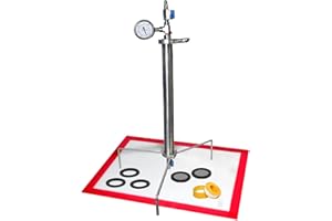 HNZXIB Closed Loop Extractor 90 Gram Stainless Steel Vacuum Chamber/Tube with Tripod Used to Extract from Plant Leaves，Closed Loop Extractor Vacuum Chamber Tube Closed Loop Extraction System