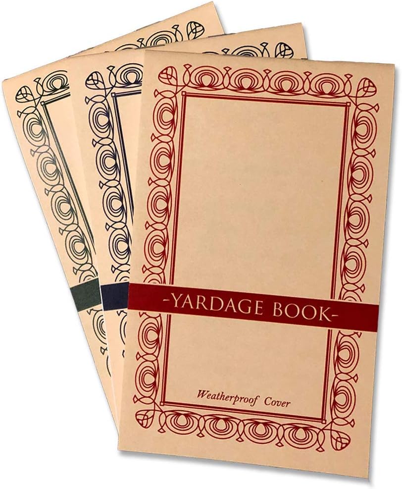 Golf Yardage Books (3 Pack) PGA Tour Template W/Stat Inserts Amazon