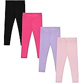 Girls 4 Pack Fleece Lined Leggings Whimsical Wonderland of Styles in Sizes 4-16! Unicorns, Flowers Hearts Galore!