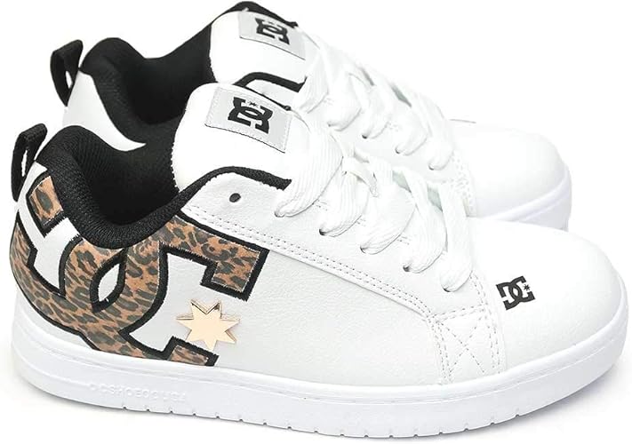 Amazon ディーシーシュー Dc スニーカー レディース Dw4601 コートグラフィック ライト ビッグロゴ Women S Court Graffik Lite Che White Leo 24 5cm Us7 5 Dc Shoes ディーシーシュー スニーカー