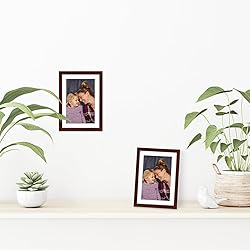 Americanflat 5x7 Picture Frame in Mahogany - Use as