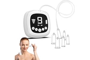 JADE BUTTERFLY Electric Facial Cupping Therapy Set, 3-in-1 Cupping, Gua Sha & Massage Tool, 3 Cup Sizes for Face, Neck & Eyes, Anti-Wrinkle, Cellulite Reduction with 2 mode 9 Suction Levels 5 frequencies Facial Tool