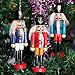ORITA Christmas Wooden Nutcracker Soldier Ornament Decoration for Home 6 Pieces