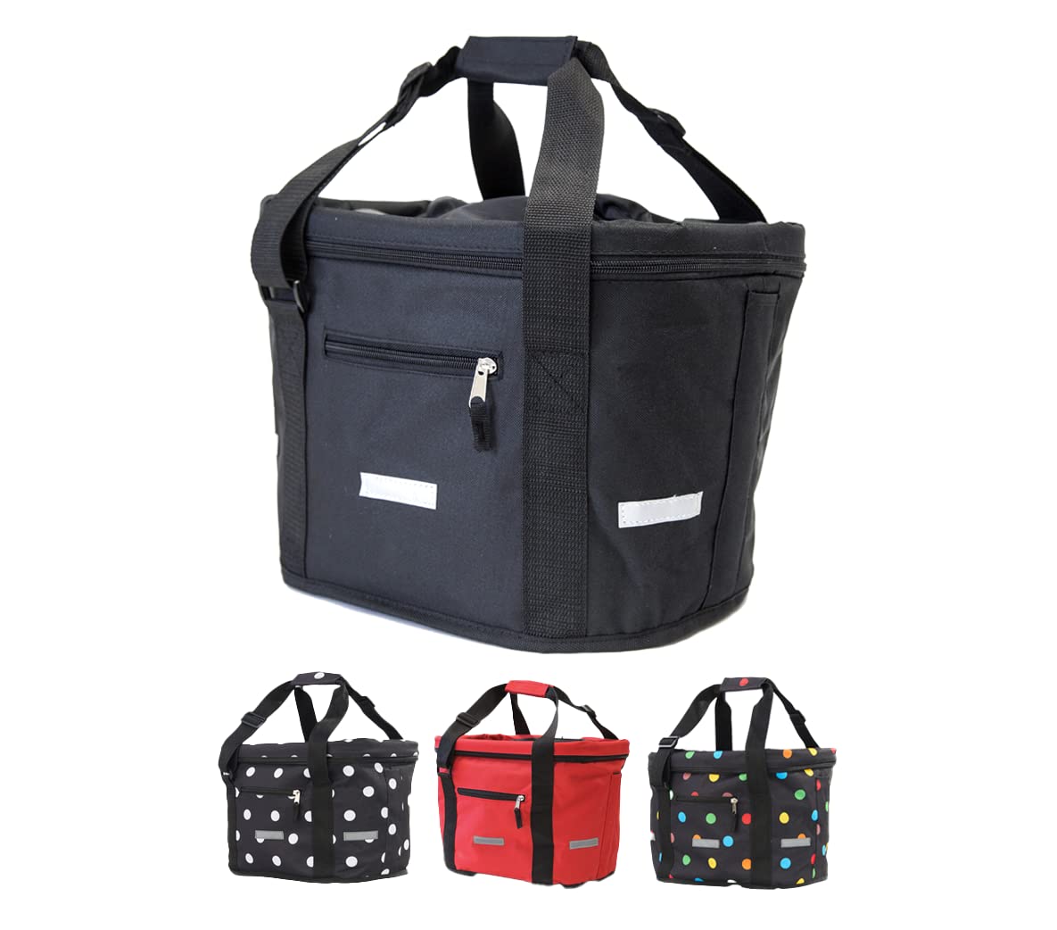 Büchel Front Bicycle Basket, Shopping Bag, Foldable Bicycle Basket with Express Holder for Quick Fitting and Removal, Bicycle Bag, Accessories