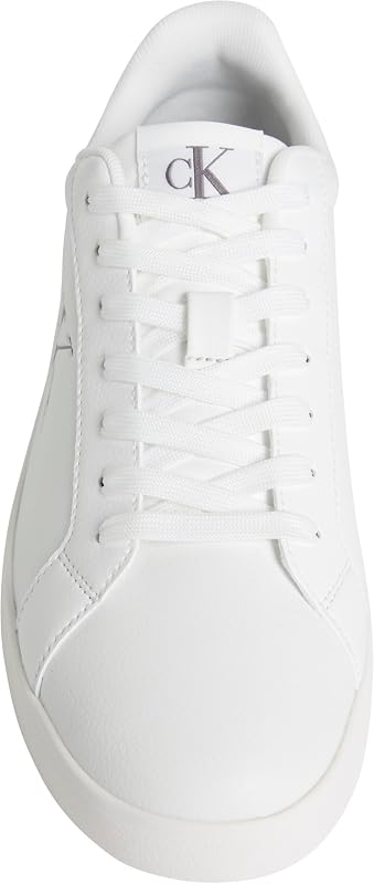 Herren Cupsole Sneaker Derby mit Logo, Weiß (Triple Bright White), 42