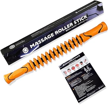 Amazon Active Winner 筋膜リリース ローラー 筋膜ローラー マッサージ ローラー マッサージスティック オレンジ Activewinner フォームローラー
