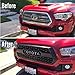 Seven Sparta Front Grill for Tacoma 2016-2018, Including SR, SR5, TRD Sport, TRD Off-Road, TRD PRO and Limited, TRD PRO Grille Black