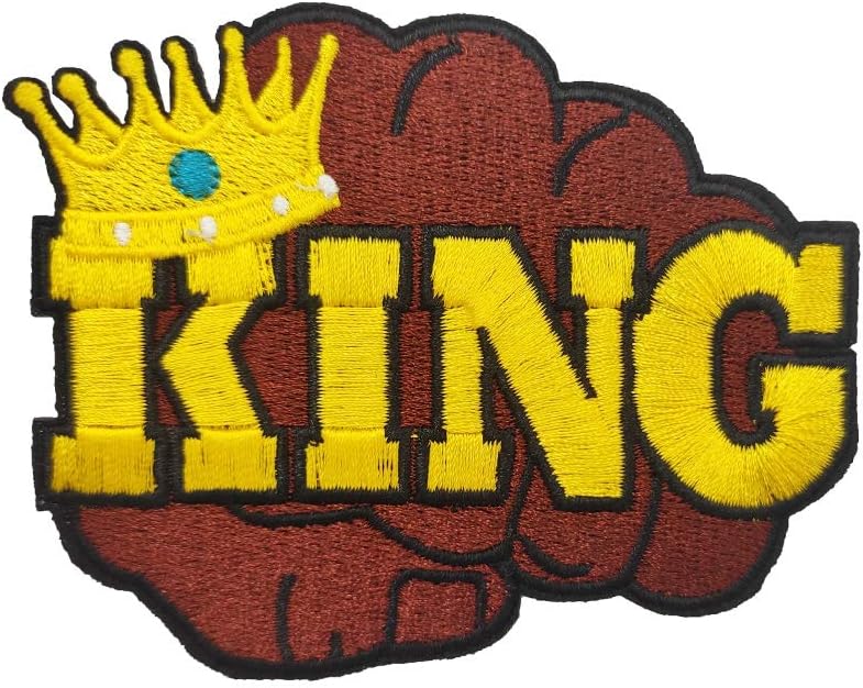 Mixed Media - Black King Embroidered Iron On Patch Black Lives Matters BLM Martin Luther King Jr.