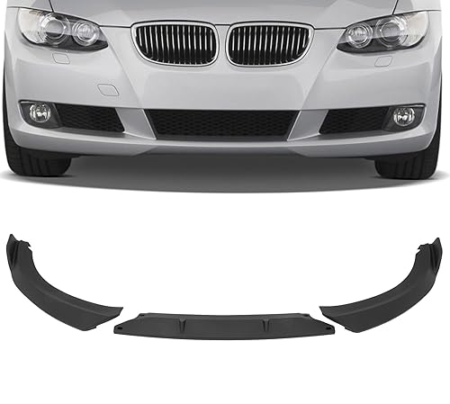 SCITOO Front Lip Spoiler Fits for 2007-2010 for BMW E92 3-Series Coupe Matte Black Front Bumper Lip