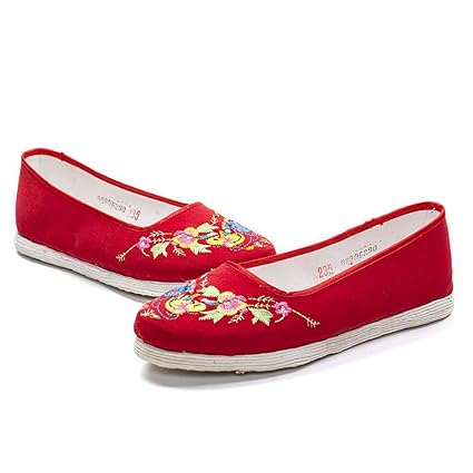 Amazon Com Deed Shoes Old Peking Embroidered Shoes Cloth Flats