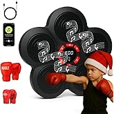 Music Boxing Machine - Bluetooth Wall Punching Pad with LED, Fun Training Equipment for Kids & Adults, Home Boxing Wall Punching Pad with Gloves, for All Ages - Ideal Present by RedRoko