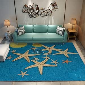 dianshangpuzi Alfombra Personalizable De Concha De Estrella De Mar