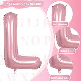 Lingqiang 40 Inch Pastel Pink L Foil Balloon Self Inflating 2 Pack view 9