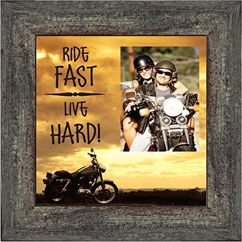 Harley, Ride Fast Live hard, 10x10 9766 (10x10, Barnwood1)