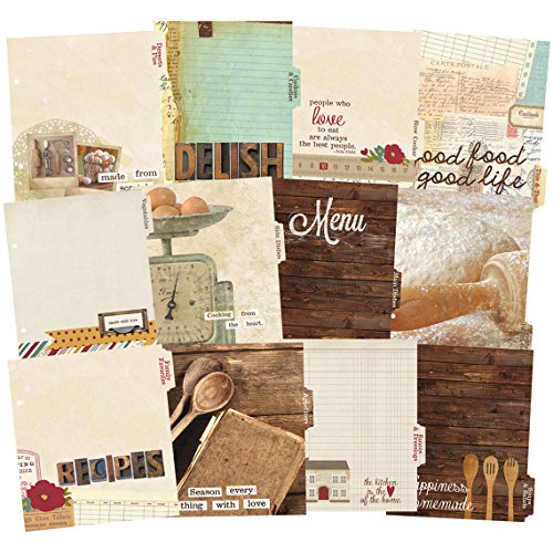 Simple Stories Snatp! Double-Sided Recipe Divider Pages, 6 x 8-Inch, 12-Pack