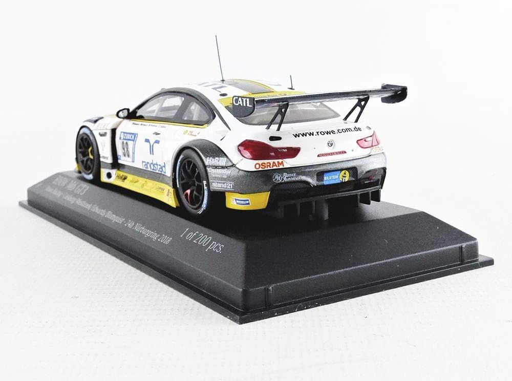Minichamps 447182698 Collectible Miniature Car White / Yellow / Grey, Blanc/ Jaune/Gris - Image 4