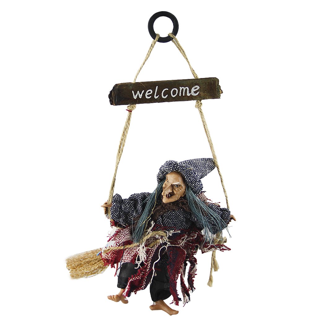 BXT Halloween Chain Hanging Ghost Decorations Scary Witch Ghost Hanging Party Decoration Bars House Craft Ornaments for Party Nightclub Outdoor Wall Hanging Deco