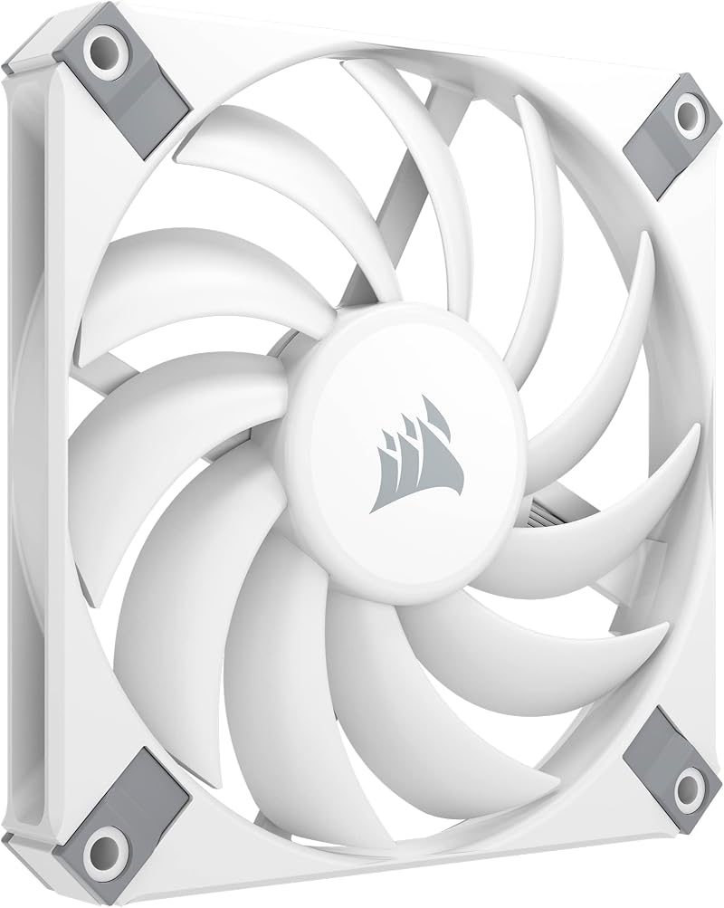 Corsair AF120 SLIM 120mm PWM Fan 15mm Thin Profile White 2000 RPM